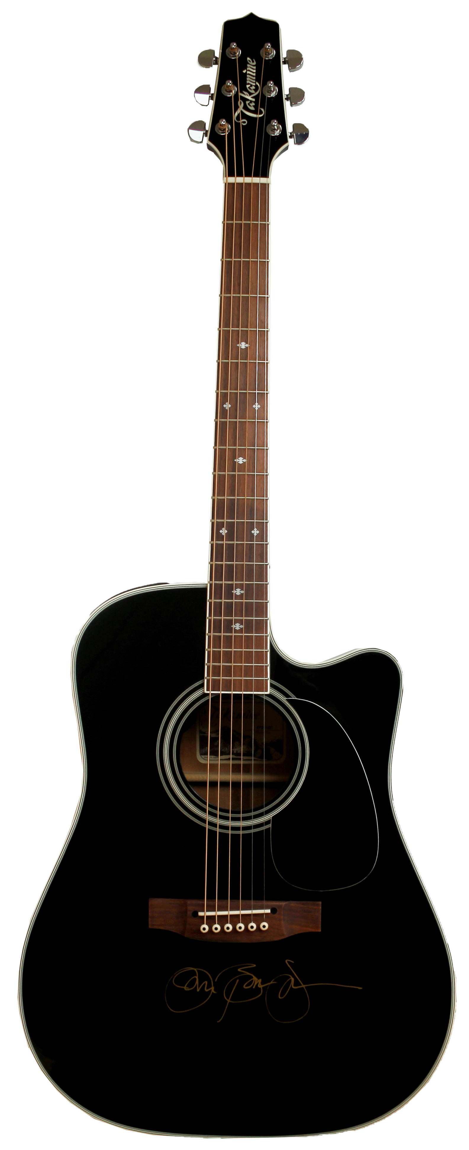 Lot Detail - Jon Bon Jovi Stage Played & Signed Acoustic-Electric Guitar